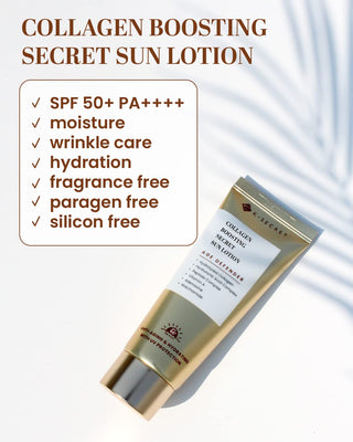 ksecret collagen boosting secret sun lotion