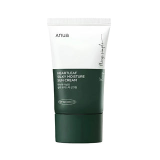 anua heartleaf silky moisture sun cream