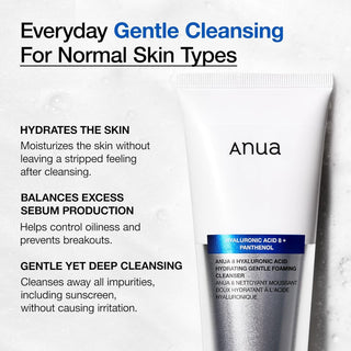 anua foaming cleanser